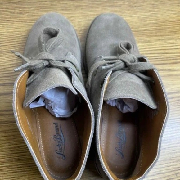 Lucky Brand Womens LP-Emillia Lace up Leather Ankle Boots  Chukka Style Size 6.5 - Picture 3 of 11